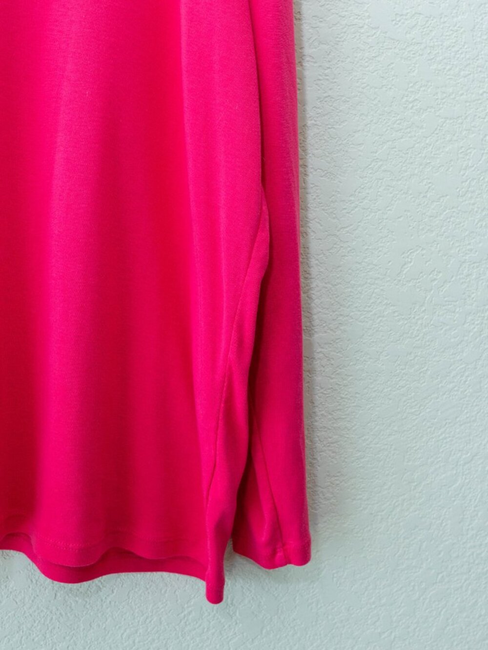 Talbots Pima Cotton Top 2X Pink Long Sleeve Soft Stretch Casual Plus Size Basic - Picture 6 of 11